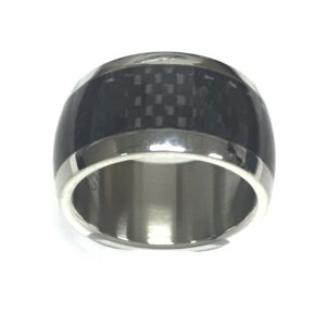 Stainless Steel and Carbon Fiber Ring