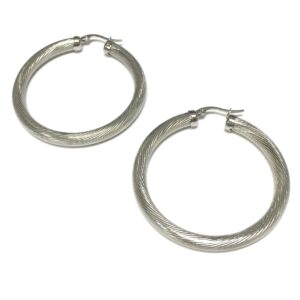 Stainless Steel Large Hoop Earrings